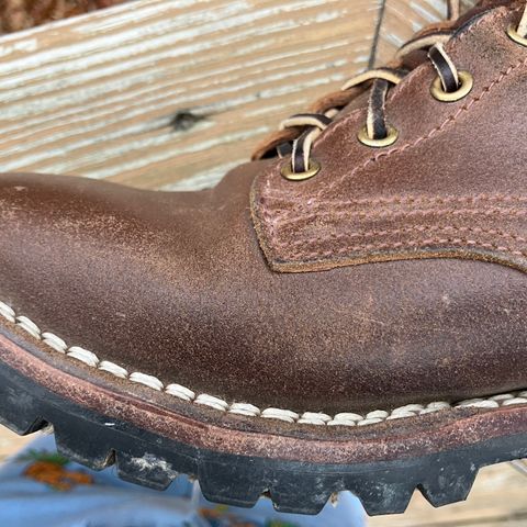 Nicks Urban Logger in Horween Natural Waxed Flesh