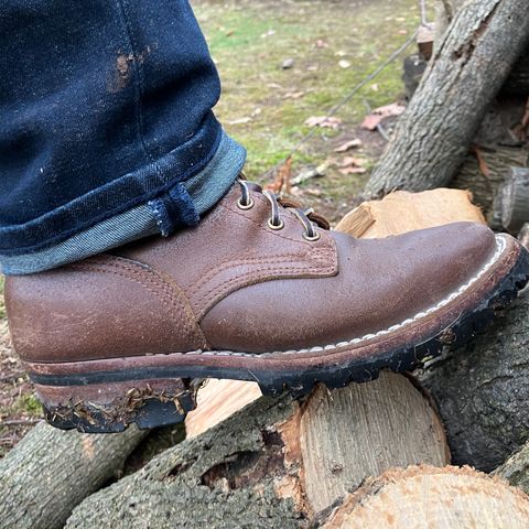 Nicks Urban Logger in Horween Natural Waxed Flesh