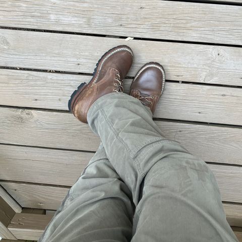 Nicks Urban Logger in Horween Natural Waxed Flesh