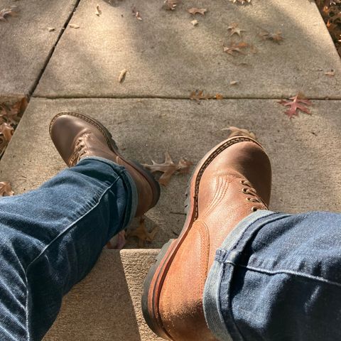Nicks Urban Logger in Horween Natural Waxed Flesh