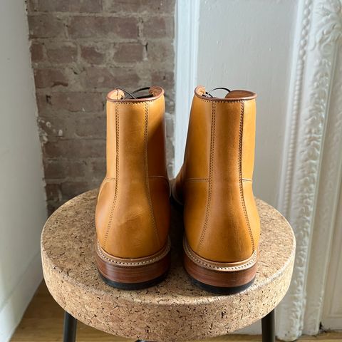Viberg Officer Boot in Shinki Camel Latigo Horsehide
