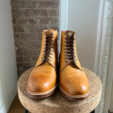 Viberg Officer Boot in Shinki Camel Latigo Horsehide