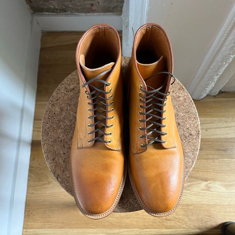 Viberg Officer Boot in Shinki Camel Latigo Horsehide