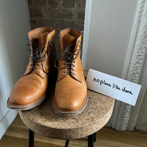 Viberg Officer Boot in Shinki Camel Latigo Horsehide