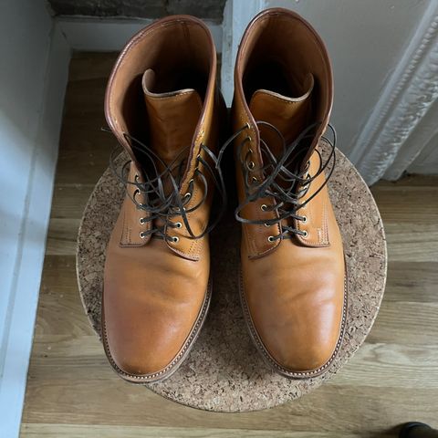 Viberg Officer Boot in Shinki Camel Latigo Horsehide