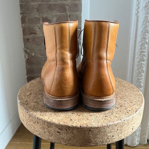 Viberg Officer Boot in Shinki Camel Latigo Horsehide