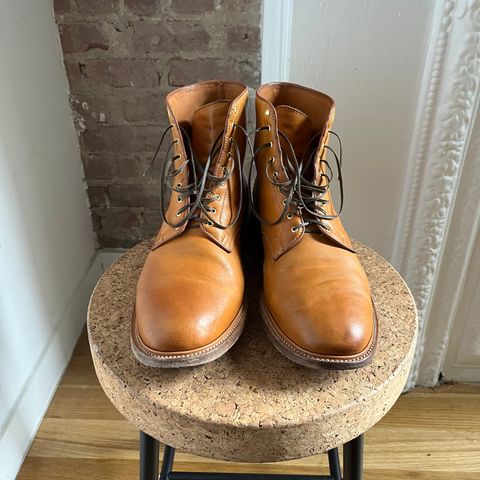 Viberg Officer Boot in Shinki Camel Latigo Horsehide