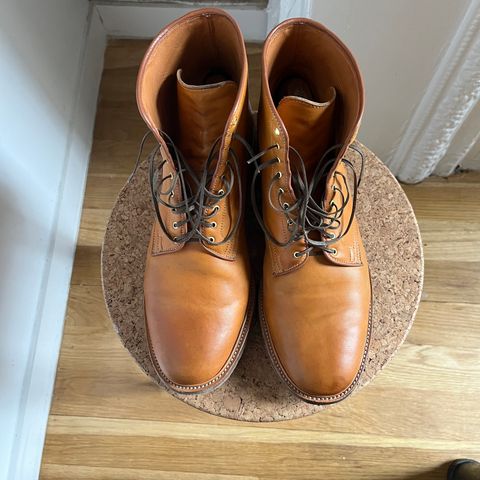 Viberg Officer Boot in Shinki Camel Latigo Horsehide