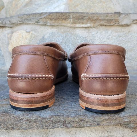 Rancourt & Co. Beefroll Penny Loafers in Horween Natural Chromexcel