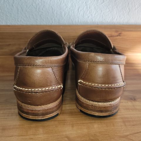 Rancourt & Co. Beefroll Penny Loafers in Horween Natural Chromexcel
