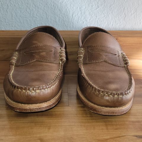 Rancourt & Co. Beefroll Penny Loafers in Horween Natural Chromexcel