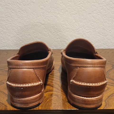 Rancourt & Co. Beefroll Penny Loafers in Horween Natural Chromexcel