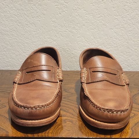 Rancourt & Co. Beefroll Penny Loafers in Horween Natural Chromexcel