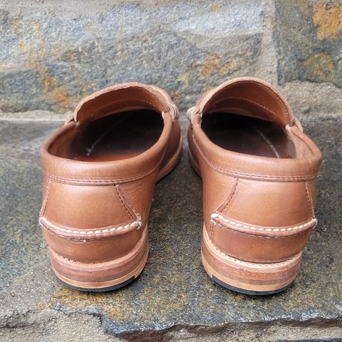 Rancourt & Co. Beefroll Penny Loafers in Horween Natural Chromexcel