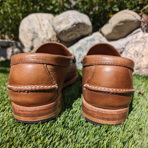 Rancourt & Co. Beefroll Penny Loafers in Horween Natural Chromexcel