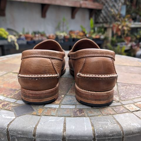 Rancourt & Co. Beefroll Penny Loafers in Natural