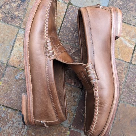 Rancourt & Co. Beefroll Penny Loafers in Natural