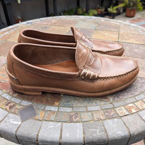 Rancourt & Co. Beefroll Penny Loafers in Natural