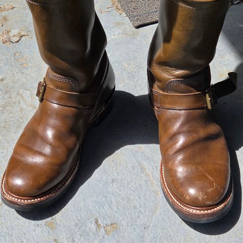 John Lofgren Wabash Engineer Boots in Badalassi Carlo Grigio Minerva Liscio