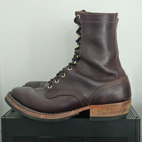 View photo of Nicks MTO in Wickett & Craig Burgundy Double Stuffed