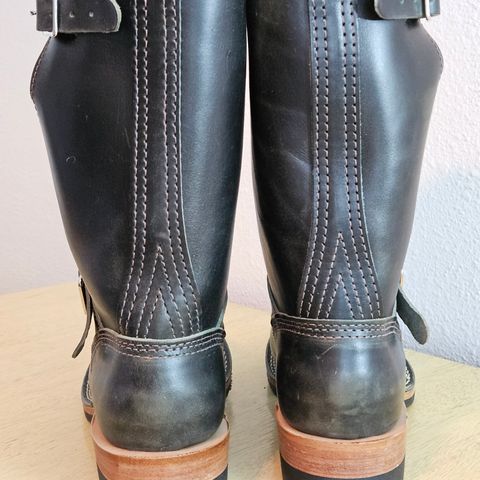 Wesco Mister Lou in Maryam Petrolio Waxed Black Horsehide