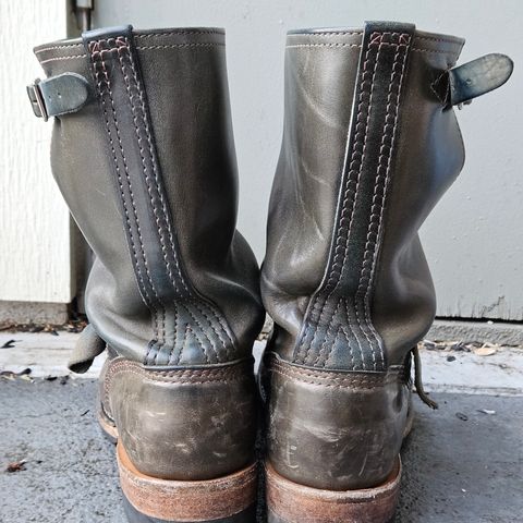 Wesco Mister Lou in Maryam Petrolio Waxed Black Horsehide