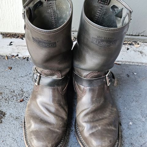 Wesco Mister Lou in Maryam Petrolio Waxed Black Horsehide