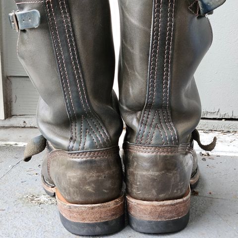 Wesco Mister Lou in Maryam Petrolio Waxed Black Horsehide
