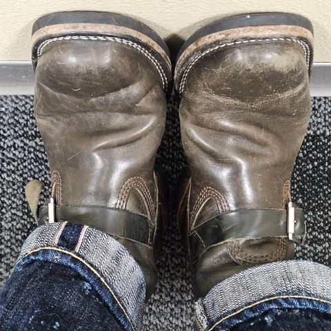 Wesco Mister Lou in Maryam Petrolio Waxed Black Horsehide