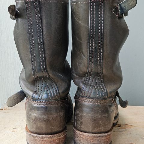 Wesco Mister Lou in Maryam Petrolio Waxed Black Horsehide