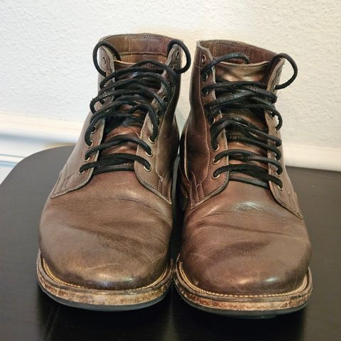 View photo of Viberg Service Boot in C.F. Stead Classic Grey Oiled Culatta