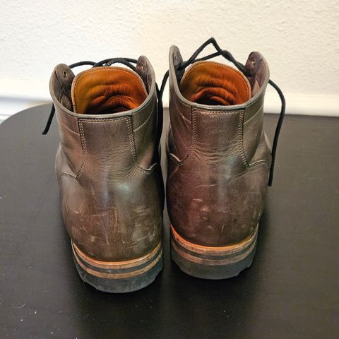 View photo of Viberg Service Boot in C.F. Stead Classic Grey Oiled Culatta