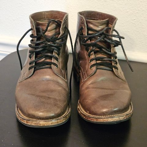 View photo of Viberg Service Boot in C.F. Stead Classic Grey Oiled Culatta