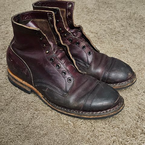 Search result thumbnail of White's MP-Sherman Toe Cap in Horween Burgundy Chromexcel