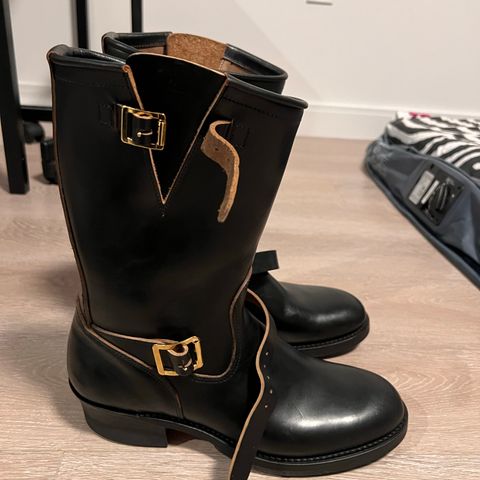 Attractions BILTBUCK Engineer Boots in Black Italian Horsebutt