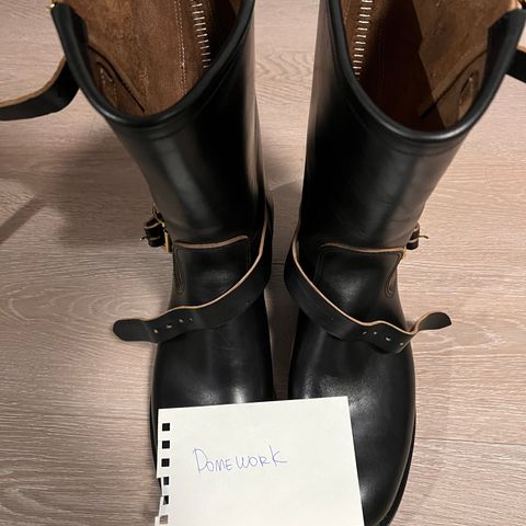 Attractions BILTBUCK Engineer Boots in Black Italian Horsebutt