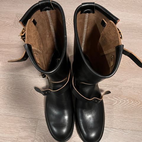 Attractions BILTBUCK Engineer Boots in Black Italian Horsebutt