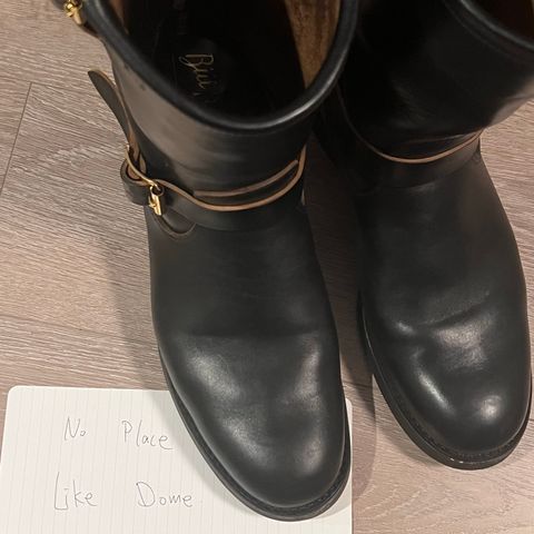 Attractions BILTBUCK Engineer Boots in Black Italian Horsebutt