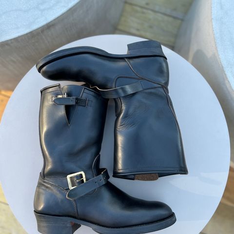 Attractions BILTBUCK Engineer Boots in Black Italian Horsebutt