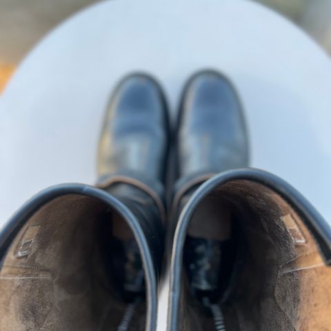 Attractions BILTBUCK Engineer Boots in Black Italian Horsebutt