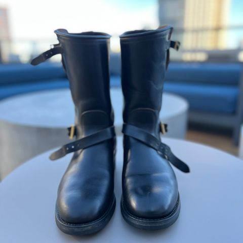 Attractions BILTBUCK Engineer Boots in Black Italian Horsebutt