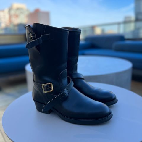 Attractions BILTBUCK Engineer Boots in Black Italian Horsebutt
