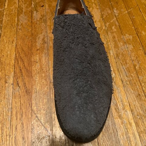 Viberg Slipper in C.F. Stead Teak Waxy Mohawk