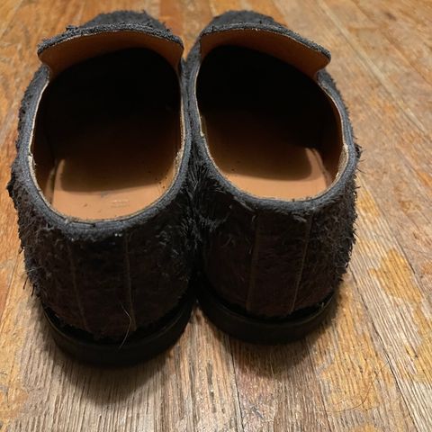 Viberg Slipper in C.F. Stead Teak Waxy Mohawk