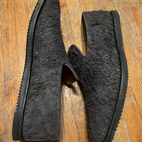 Viberg Slipper in C.F. Stead Teak Waxy Mohawk