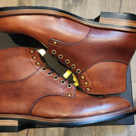 Search result thumbnail of Iron Boots x Østmo Type 1 in Horween Pioneer Hatchgrain