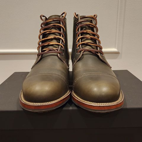 View photo of Viberg Service Boot BCT in Horween Olive Chromepak