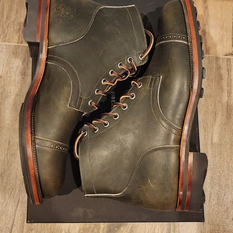 View photo of Viberg Service Boot BCT in Horween Olive Chromepak