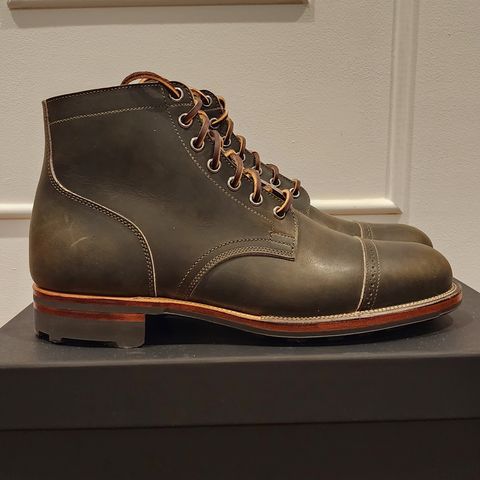 View photo of Viberg Service Boot BCT in Horween Olive Chromepak