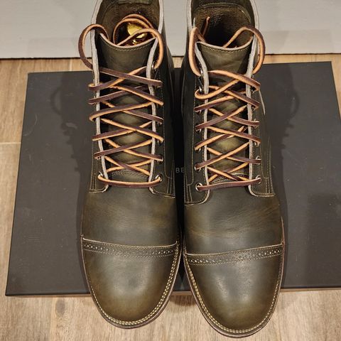 View photo of Viberg Service Boot BCT in Horween Olive Chromepak